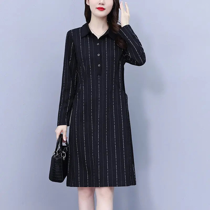 🎁Hot Sale 48% OFF⏳Women's Loose Lapel Long Sleeve Dress with Pockets🎀 spiyle