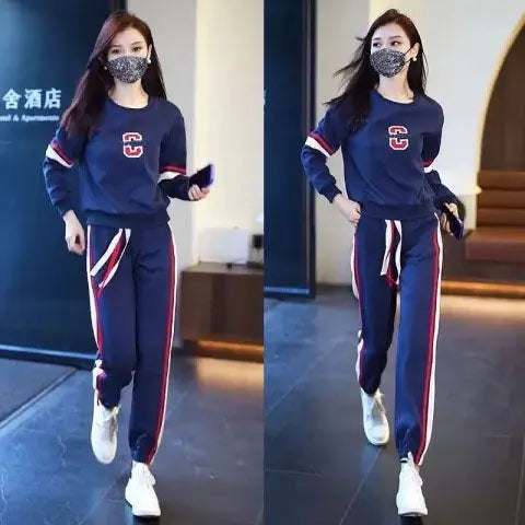 🔥Hot sale 36.99🔥- Fashionable and casual long-sleeved round neck loose sweatshirt suit spiyle