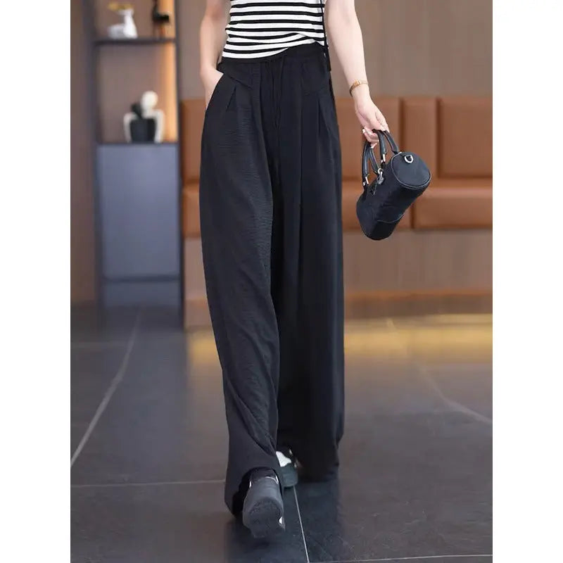 🔥Hot Sale 80% OFF🎁 - Women’s Elastic Waist Wide Leg Sweatpants spiyle